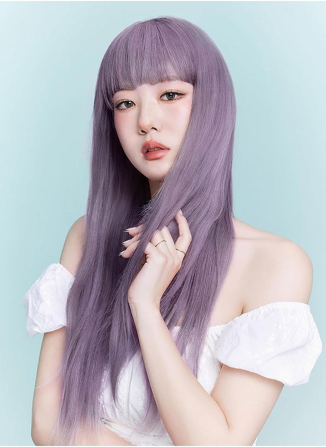 EZN Pudding Hair Dye Ammonia Free Semi-Permanent Self Hair Dye DIY Kit Ash Lavender  - Image 2