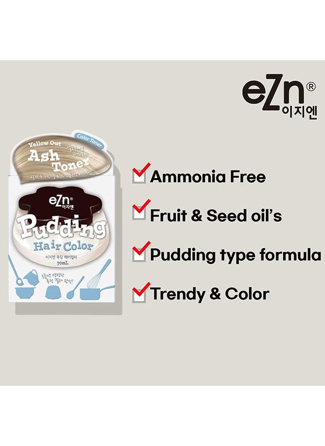 EZN Pudding Hair Dye Ammonia Free Semi-Permanent Self Hair Dye DIY Kit Ash Lavender  - Image 5
