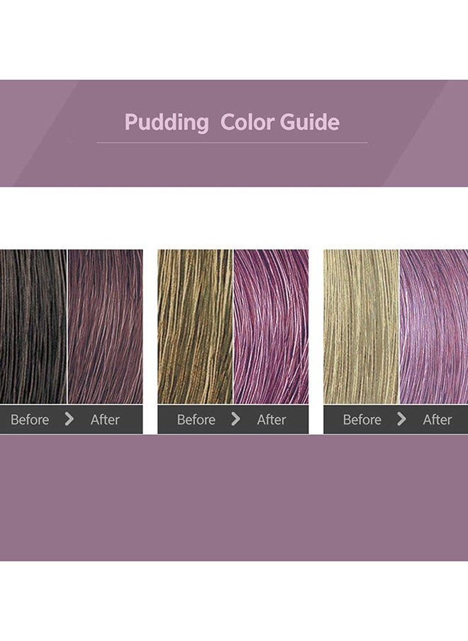 EZN Pudding Hair Dye Ammonia Free Semi-Permanent Self Hair Dye DIY Kit Ash Lavender  - Image 3