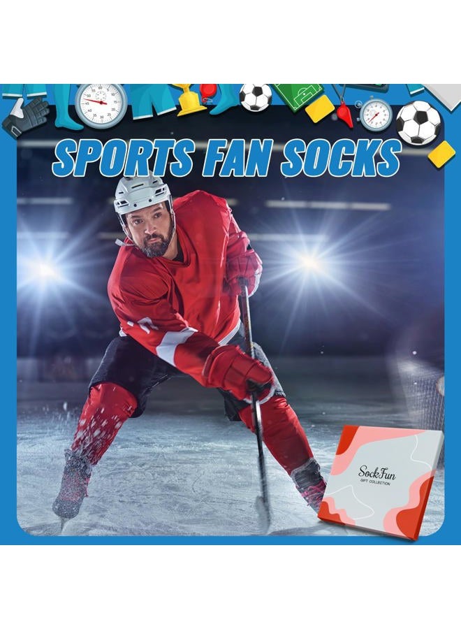 sockfun Hockey Gifts For Men Teen Youth - Hockey Dad Gifts, Gifts For Hockey Goalie Coach Players Lovers, Novelty Field Ice Hockey Socks - Image 5