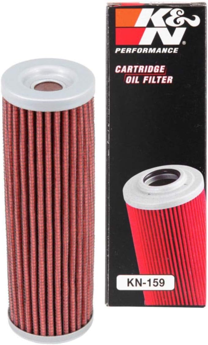 K+N Motorcycle Oil Filter: High Performance, Premium, Designed to be used with Synthetic or Conventional Oils: Fits Select Ducati Motorcycles, KN-159 - Image 1