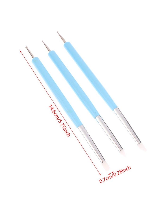 5Pcs/Set Stainless Steel Two Head Sculpting Polymer And Soft Pottery Clay Tool Silicone Modelling Art Shaper Tools - Image 5