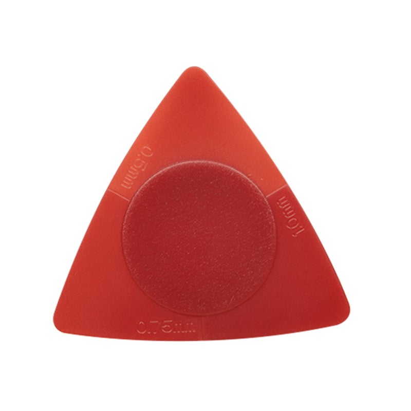 Guitar Picks: 0.5/0.75/1.0mm Multi-Thickness Red ABS Picks - Smooth Surface Lightweight Practical for Guitar Players - Image 1