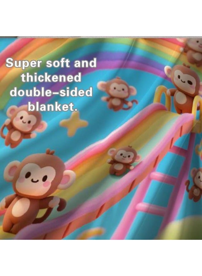 general Baby and children's cartoon flannel thin blanket (warm and comfortable, suitable for sleep, game use) 70cm*100cm - Image 4