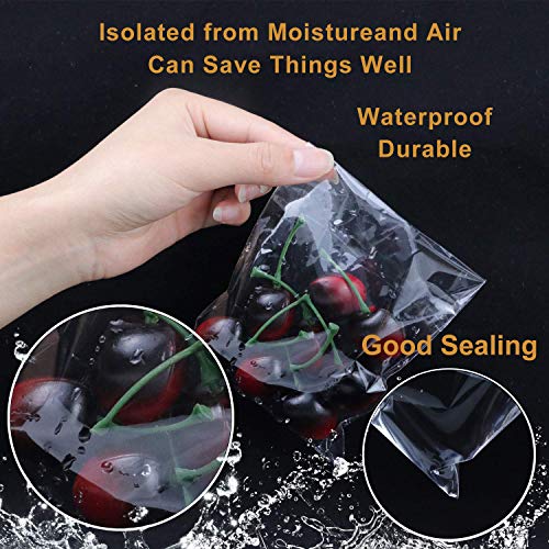 NEOACT 800 PCS Clear Re-sealable Cello/Cellophane Bags 3 Sizes with 4×6, 5×7, 6×9 Inch Good for Bakery, Snacks, Candle, Soap, Cookie, Jewelry, Cards - Image 5