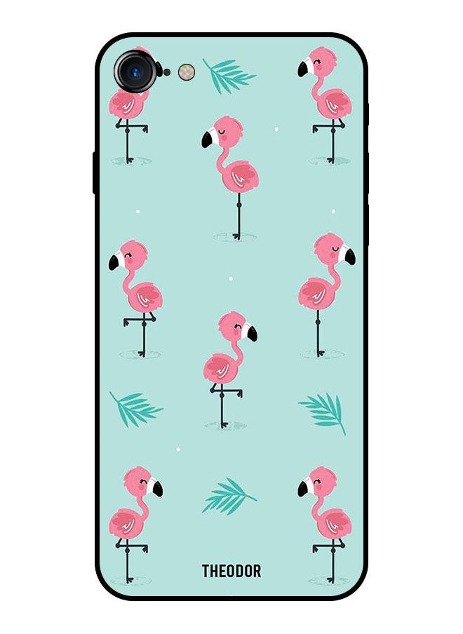 Theodor Protective Case Cover For Apple Iphone SE 2022 Flamingo Pattern  - Image 1