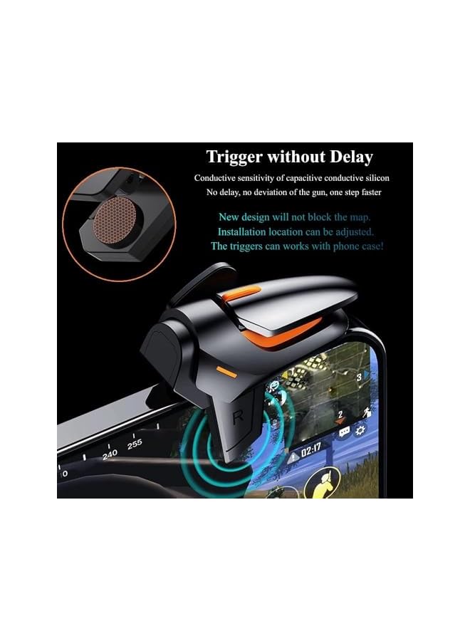 Green Tiger Mobile Game Triggers – Pro Touch Controller with Fast Aim Fire Buttons, Ultra-Sensitive Joysticks for iOS/Android Phones – Ergonomic Grip for Battle Games - Image 5