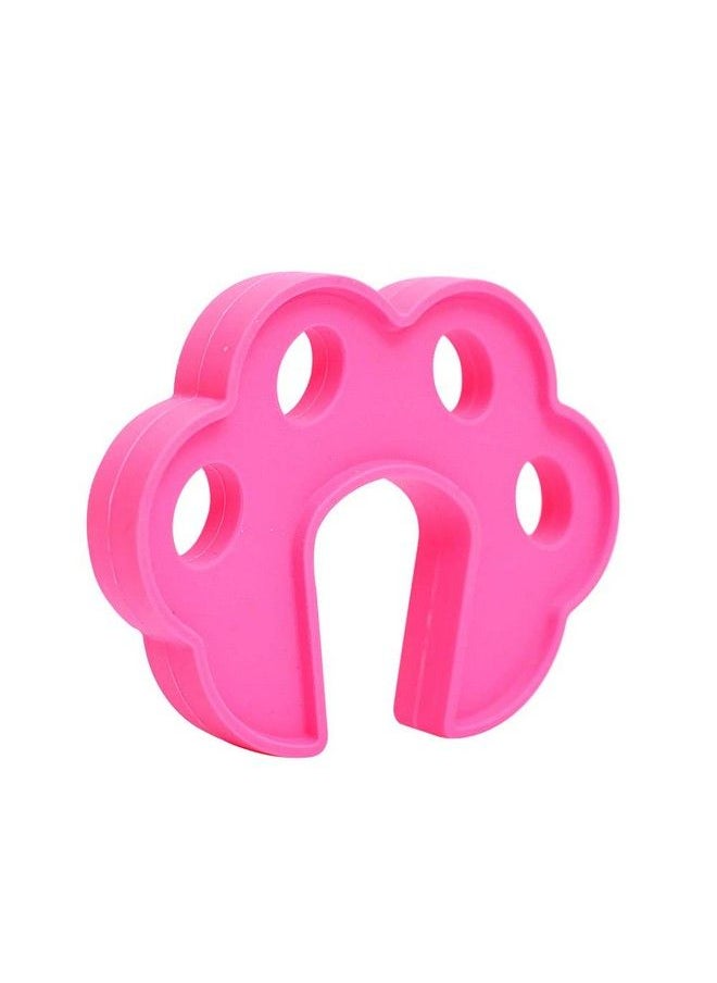 Safe-O-Kid Pack Of 4 Fit All Sleek Design Strong Silicone Door Stopper Pink  - Image 2