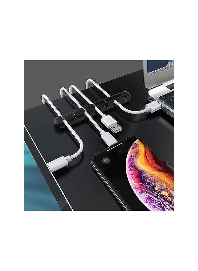 erorex Cable Holder Clips, 3-Pack Cable Management Cord Organizer Clips Self Adhesive for Desktop USB Charging Cable Nightstand Power Cord Mouse Cable Wire PC Office Home - Image 4