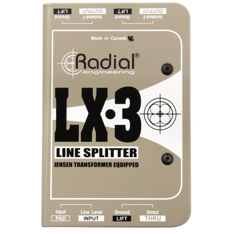 Radial LX3 3Channel Balanced Line Splitter W Isolation