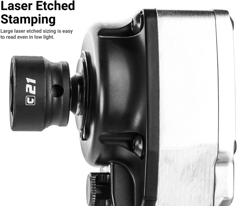 Capri Tools 7/8 in. Stubby Impact Socket, 1/2 in. Drive, 6-Point, SAE - Image 5