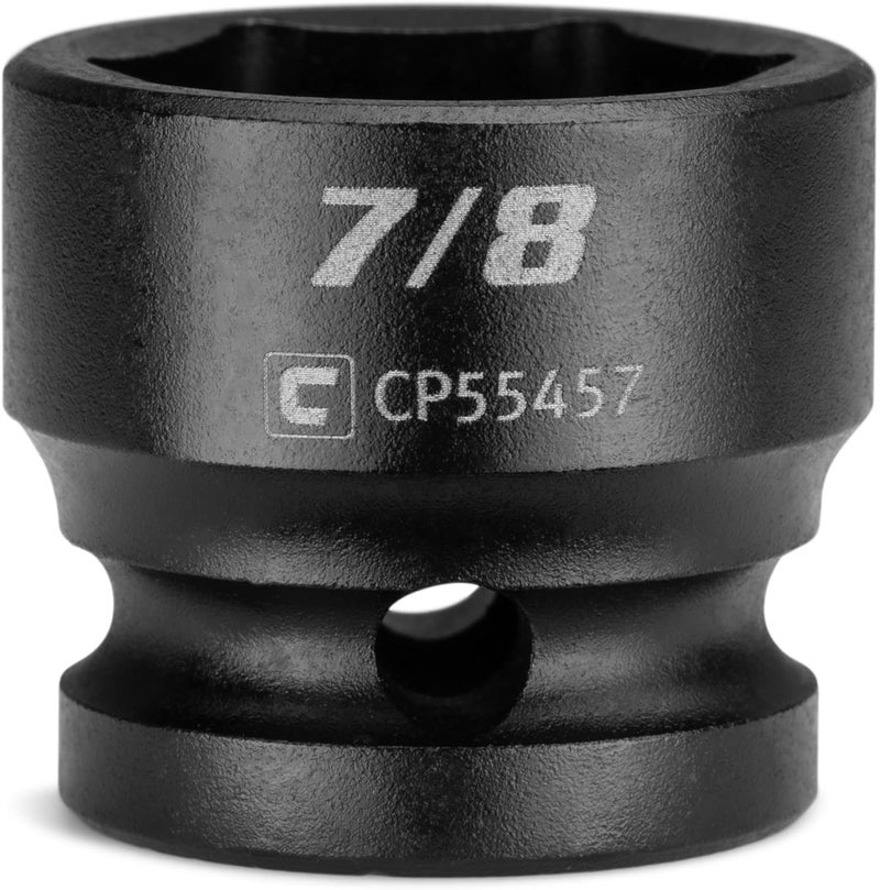 Capri Tools 7/8 in. Stubby Impact Socket, 1/2 in. Drive, 6-Point, SAE - Image 1