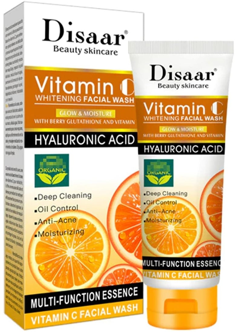 Disaar Vitamin C Facial Wash 100 Ml Glow and Moisture  - Image 1