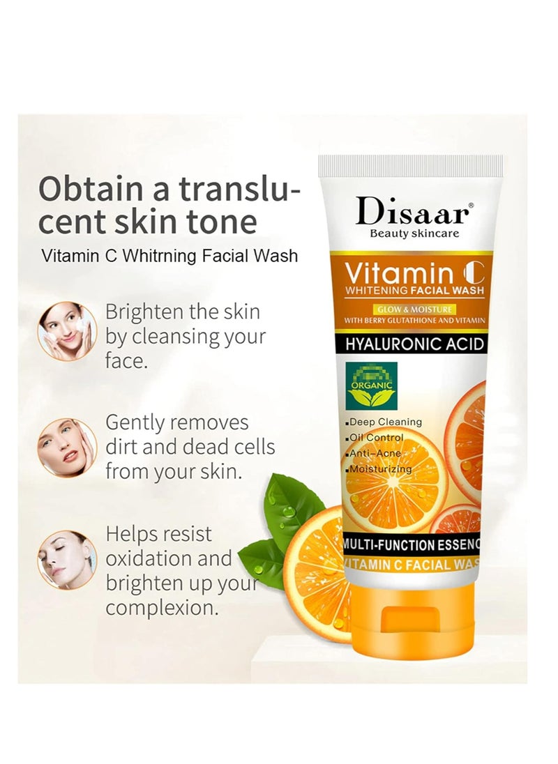 Disaar Vitamin C Facial Wash 100 Ml Glow and Moisture  - Image 4