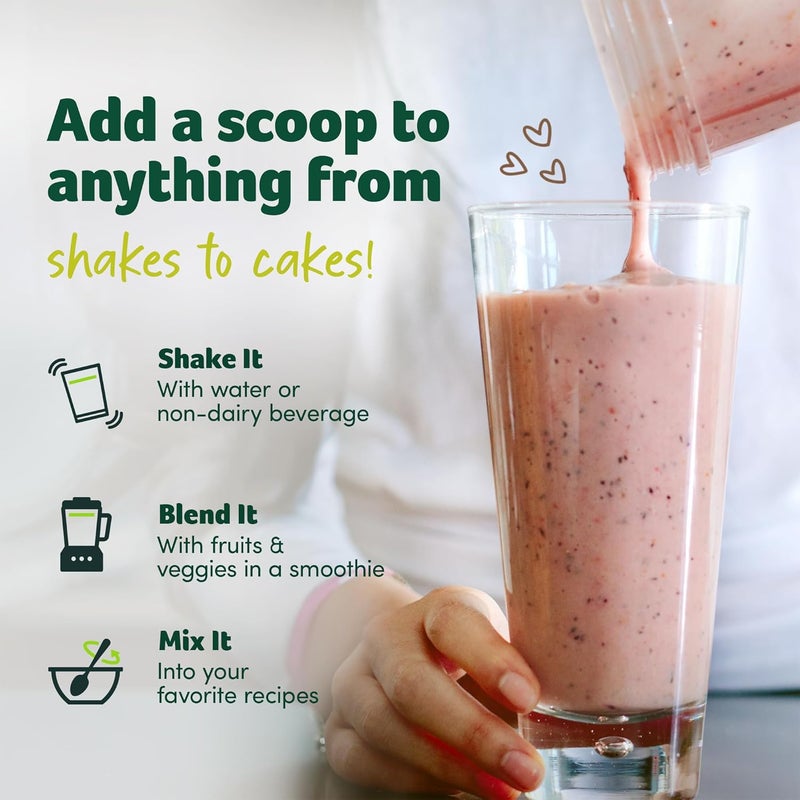 purely inspired مسحوق بروتين نباتي مستوحى بالكامل للرجال والنساء بنكهة الفانيليا الفرنسية الكريمية 16 حصة نباتي عضوي 20 جرام من مسحوق بروتين البازلاء للسموذي والمشروبات الخالية من الألبان والخالية من الغلوتين - Image 5