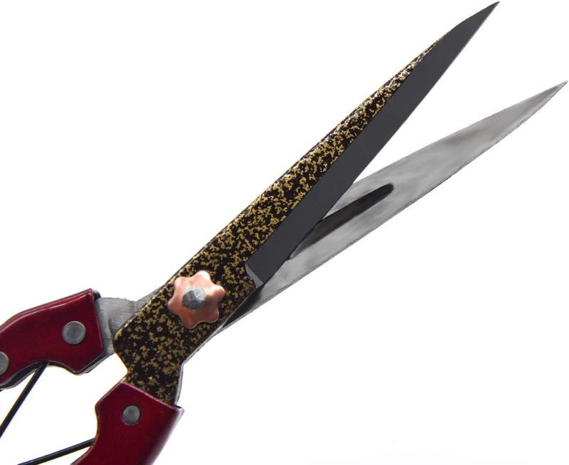 LCDCM Grass Shear Sheep Shear Alpaca Shear - Coated Wear-Resistant Handle, Manganese Steel Double Blade, Strong Spring Suitable For Cattle And Sheep and Horse Hair Hand-Cut (Red 10.2 inches) - Image 2