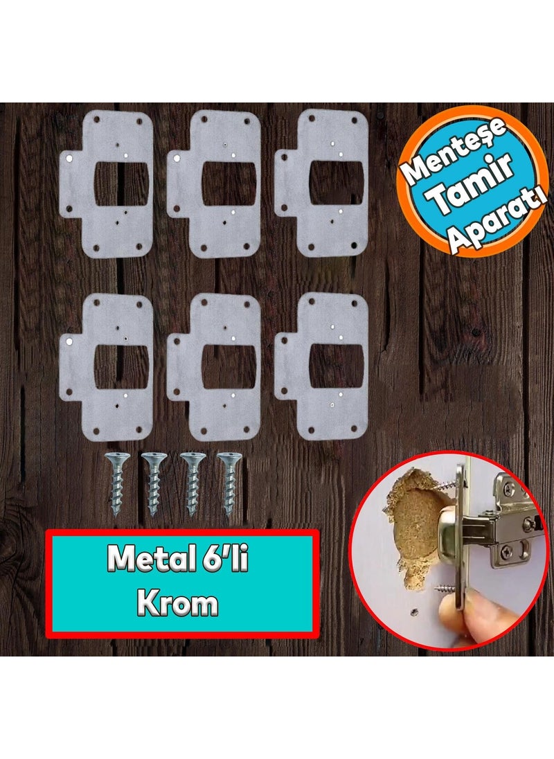 Nzb - Cabinet Door Stone Hinge Repair Sheet Nobel Practical Repair Kit 6,5x9 cm Slot Table 6 Pieces - Image 1