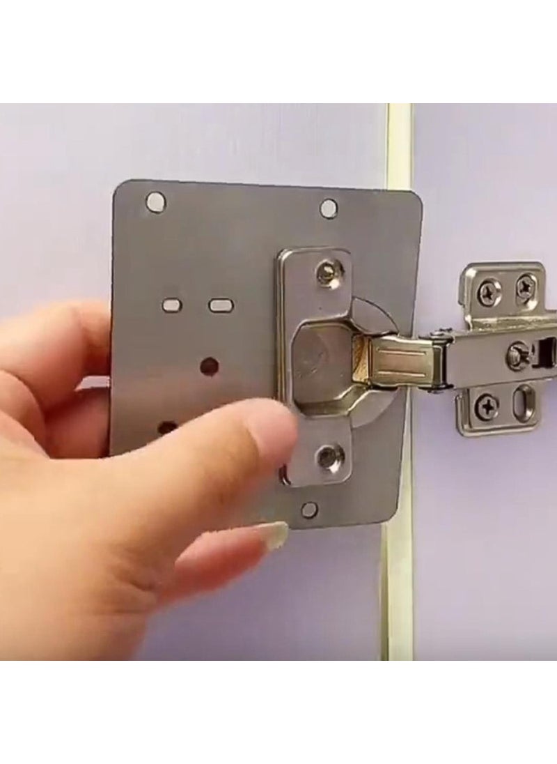 Nzb - Cabinet Door Stone Hinge Repair Sheet Nobel Practical Repair Kit 6,5x9 cm Slot Table 6 Pieces - Image 1
