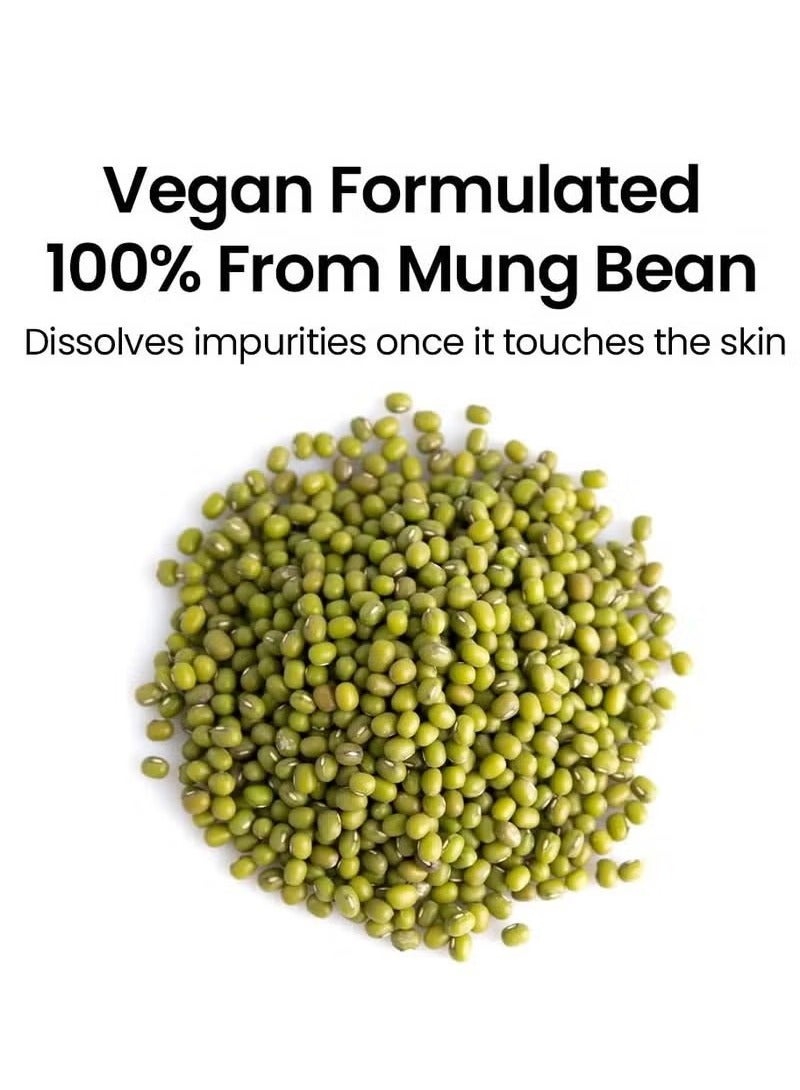 beplain beplain Mung Bean Cleansing Oil(6.76fl.oz/200ml)| Fragrance-Free | Non-Comedogenic Tested| Makeup Blackhead Remover & Deep Pore Cleanser| Suitable for Sensitive Skin| Double Cleansing Korean Skincare  - Image 5