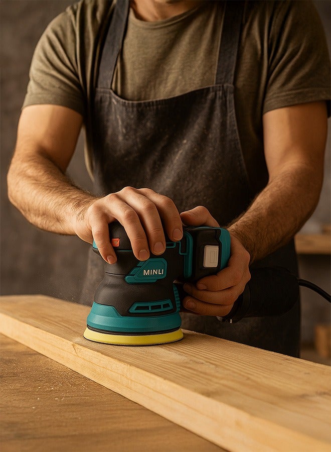 MINLI Cordless Sander 18V – 3-Speed Handheld Electric Sander with Dust Bag | Battery Powered for Wood, Metal & Surface Finishing - Image 5