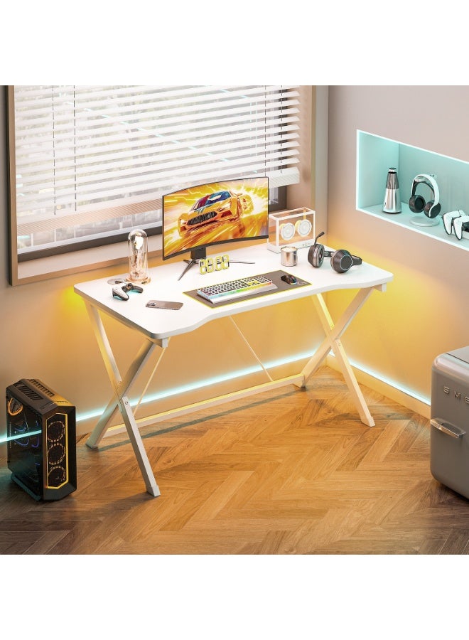 NEWLAN Modern Minimalist Gaming Desk Office Desk, Sturdy and Stable, Easy to Clean, Ideal for Gaming and Home Office Use. 100*75*54.5cm - Image 1