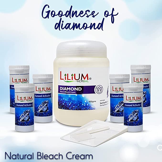Lilium Rich Diamond Instant Fairness Bleach Cream1kg For Sparkling White Shine - Image 3