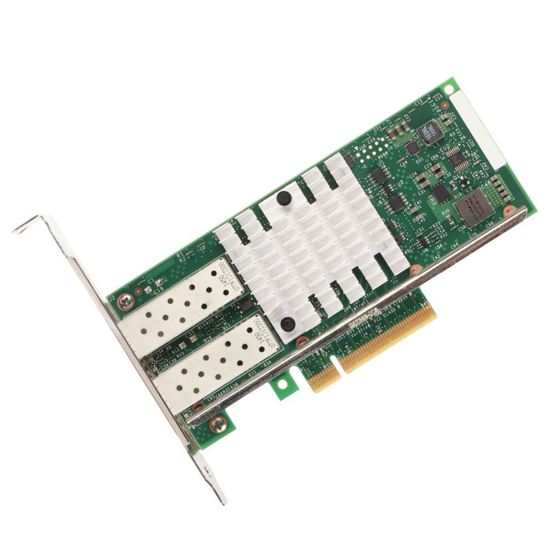 10Gbps PCI Express Network Card: 2 SFP+ Ports - Stable Transmission Plug and Play Cooling Design Server Adapter for Desktop Servers, Windows, Linux, FreeBSD, VMware - Image 2