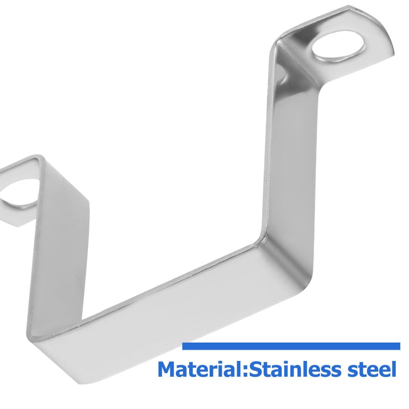 60x60mm Heavy Duty U Shape Stainless Steel Pipe Clamp Bracket For Wood Post Holder - Image 5