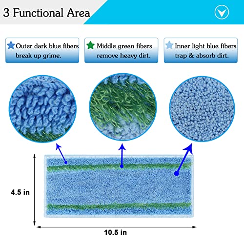 Extolife 12 Pack M6 Mopping Wet Pads for iRobot Braava Jet m6 (6110) (6012) (6112) (6113) Ultimate Robot Mop, Washable and Reusable Microfiber Deep Clean Wet Pads - Image 3
