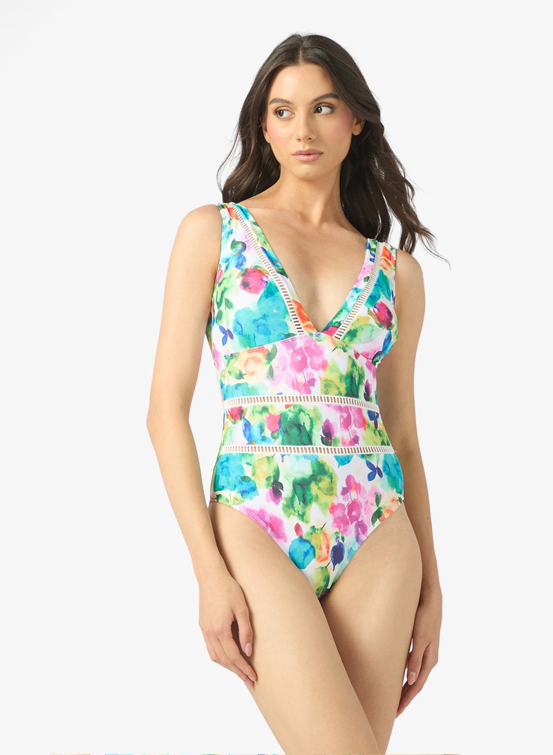 ايلا ملابس سباحة بطبعة زهور - Image 1