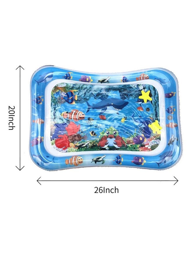 باندا إير مجموعة من 2 سجادة لعب مائية للأطفال على الأرض من PandaEar، سجادة مائية قابلة للنفخ لوقت الاستلقاء على البطن للأطفال من سن 0 إلى 3 سنوات و6 إلى 12 شهرًا، سجادة مائية حسية للأطفال، سجادة مائية لوقت الاستلقاء على البطن للأطفال من البنات والأولاد والرضع والأطفال حديثي الولادة - Image 4