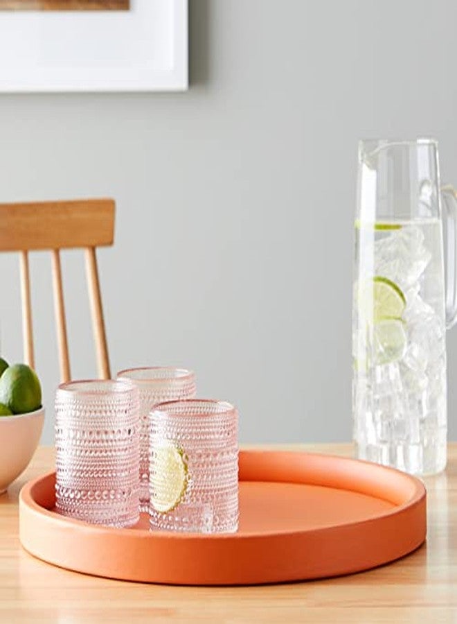 كرافت وير صينية تقديم كرافتوير بارتيندرز تشويس - برتقالي حار، صينية طعام مقاس 14 بوصة لطاولة القهوة، الإفطار، الشاي، طاولة الخدمة، سطح الطاولة، المطبخ، طاولة الزينة، صينية تقديم الفنادق - Image 3