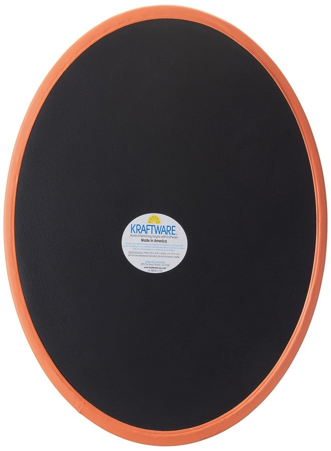 كرافت وير صينية تقديم كرافتوير بارتيندرز تشويس - برتقالي حار، صينية طعام مقاس 14 بوصة لطاولة القهوة، الإفطار، الشاي، طاولة الخدمة، سطح الطاولة، المطبخ، طاولة الزينة، صينية تقديم الفنادق - Image 5