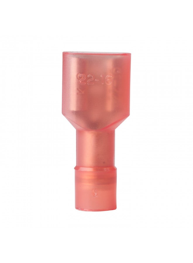 ancor Ancor 221408 Marine Grade Electrical Nylon Insulated Double Crimp Funnel Entry Fully Insulated Disconnects with Insulation Grip (Female, 22 to 18-Gauge, 100-Pack) 