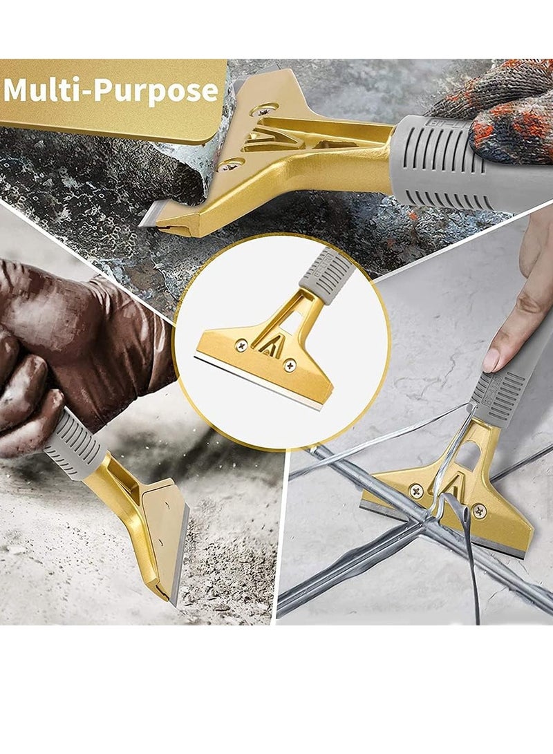 Bukela Razor Blade Scraper, 4 Inch Scraper Tool with 10pcs Extra Metal Blades, Multi Purpose Heavy Duty Scraper for Window, Glass, Floor, Wall, Paint, Caulk, Labels, Adhesive, Sticker - Image 4