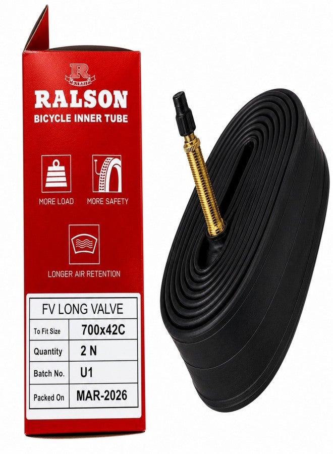FCCRACING Bicycle Cycle RALSON 700x 42c Inner Tube, Tube for Bicycle (Pack of 2) - Image 4