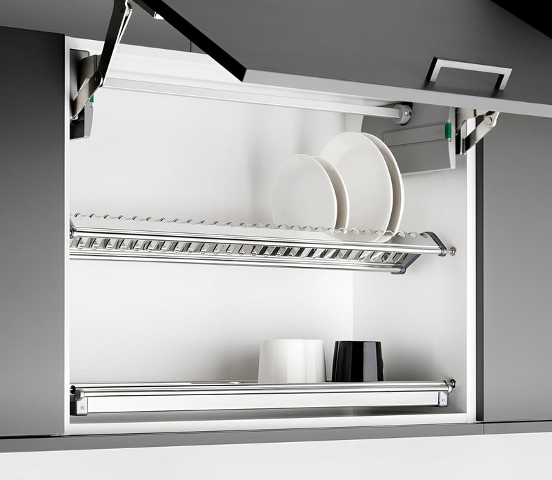 TrendMaker Premium Stainless Steel Dish Rack with SS Water Drip Tray for Modular Kitchen Cabinets | Rust-Proof & Heavy-Duty SS-304 Grade | Set of 3 Pcs, 700 MM - Image 1