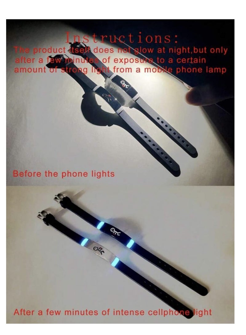 عام عدد 2 قطعة سوار من السيليكون تضيء في الظلام  بتصميم وشكل شخصية كرتونية ، أنيق وملائم كهدية - Image 4