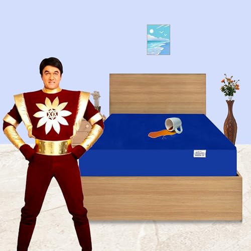 GADDA CO Cotton Feel Terry Ultra Soft 100% Waterproof Mattress Protector for Single Bed, Breathable & Hypoallergenic Mattress Cover, Single Bed Protector Cover - 78x36 inch (6.5x3 ft), Royal Blue - Image 3