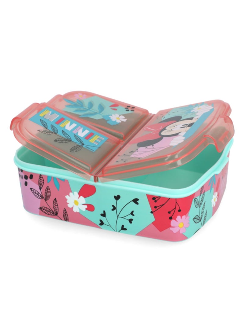 ستور صندوق ساندويتش مستطيل الشكل محكم الغلق وخالي من مادة BPA ومزين برسومات ميني ماوس، مكون من 3 أقسام - متعدد الألوان - Image 5