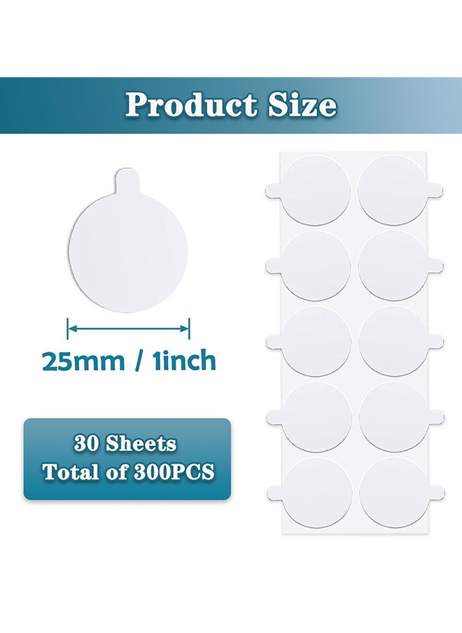 Depend Double Sided Adhesive Dots For Wax Seal Stamp Kit, 300 PCS 1Inch Adhesive Wax Seal Backing For Wax Seal Stickers, Craft Adhesive Waxing  - Image 2