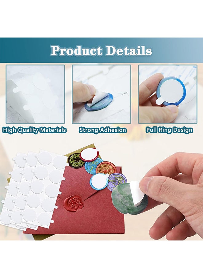 Depend Double Sided Adhesive Dots For Wax Seal Stamp Kit, 300 PCS 1Inch Adhesive Wax Seal Backing For Wax Seal Stickers, Craft Adhesive Waxing  - Image 3