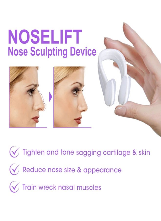 Noselift Nose Sculpfing Device, With 10 Minutes of Daily Use, Takes On Loose Cartilage and Skin On The Nose's Tip, Giving You a Firmer and More Youthful Appearance, Comfortable and User-Friendly