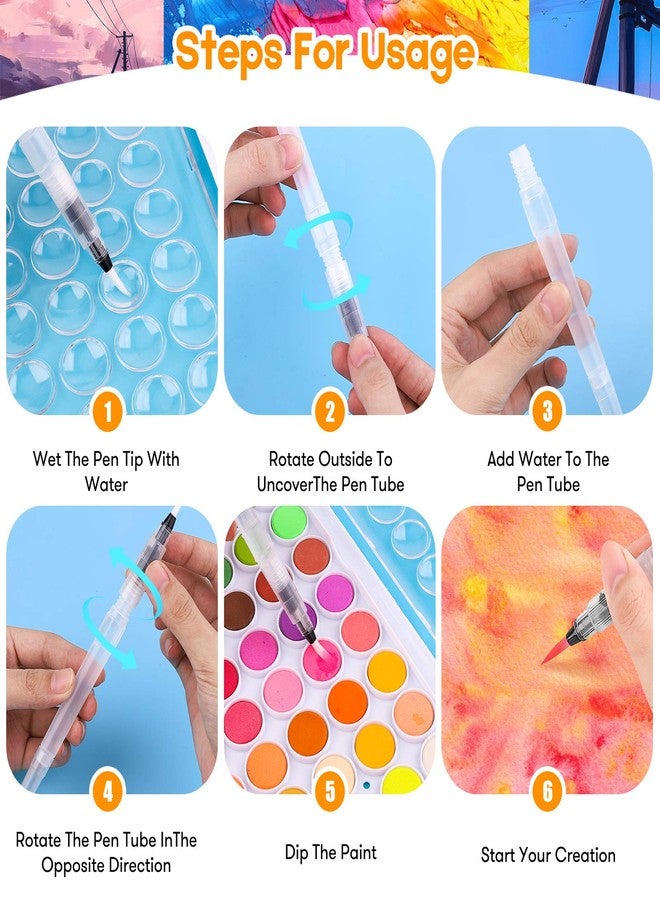 Taotree Watercolor Paint Set, 48 Colors Watercolors Kit Water Colors with 10 Paint Brushes, Brush Pens, Palette, Drawing Pad, Painting Supplies, Christmas Gifts for Teen Girls Boys Kids Adults Artist - Image 3