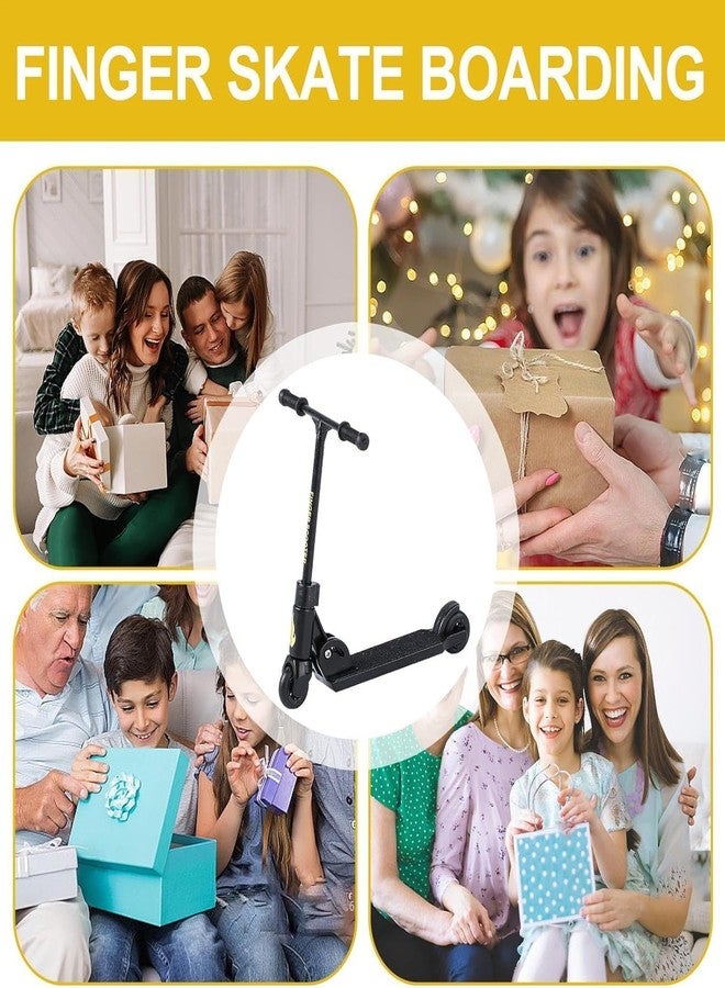 SelHeng 3Pcs Finger Scooter - 2-Wheeled Scooter - Foldable BMX with Brake | Finger Board Accessories for Teen | Non-Slip Fun Finger Skateboards Educational Finger Toys - Image 5