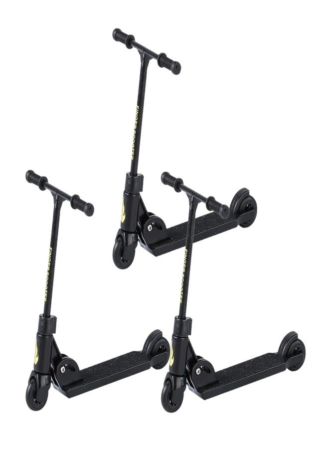 SelHeng 3Pcs Finger Scooter - 2-Wheeled Scooter - Foldable BMX with Brake | Finger Board Accessories for Teen | Non-Slip Fun Finger Skateboards Educational Finger Toys - Image 1