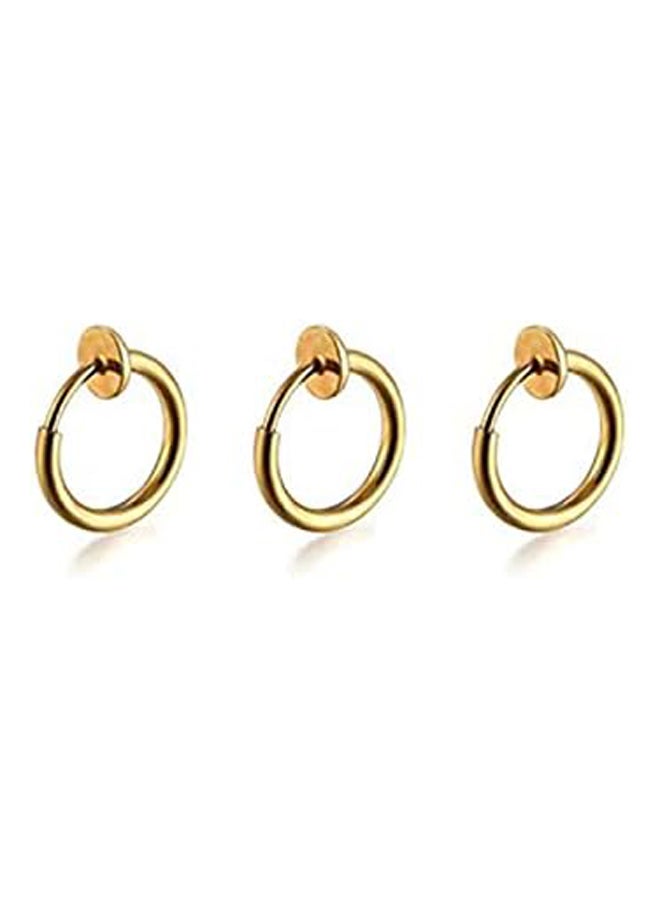 Women's Stainless Steel Segment Ring Ear Piercing Set  - Image 1