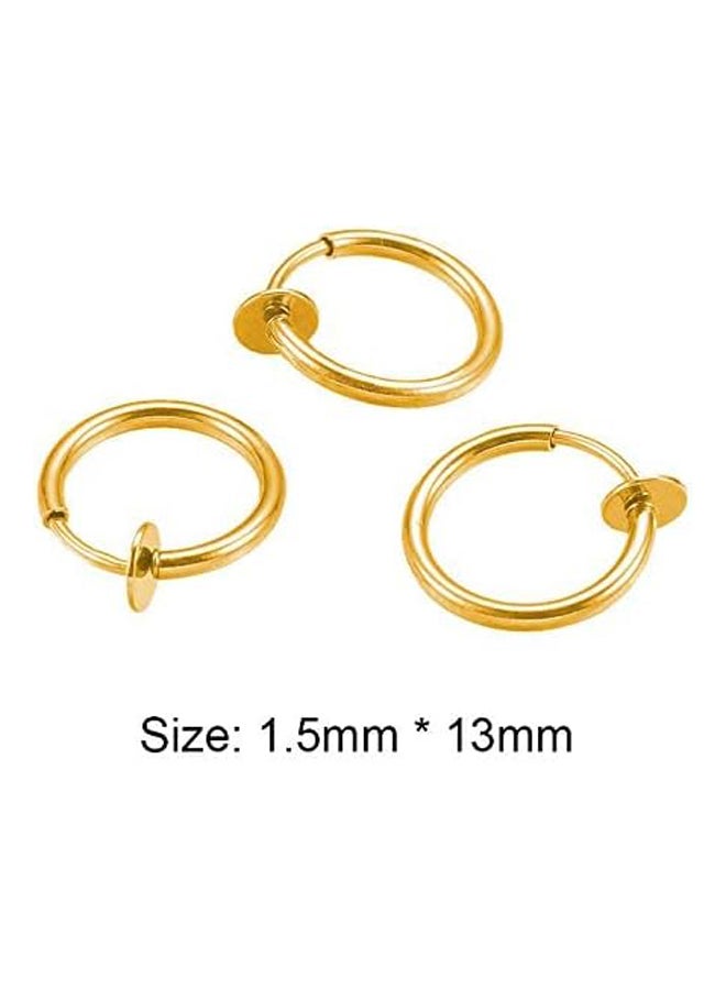 Women's Stainless Steel Segment Ring Ear Piercing Set  - Image 2