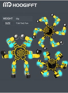 HOOGIFFT 4 Pack Transformable Spinners Toys- Robot Spinner Gift for Kids and Adults Stress Relief ADHD Autism Sensory Toys  - Image 4