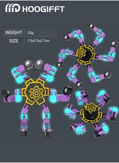 HOOGIFFT 4 Pack Transformable Spinners Toys- Robot Spinner Gift for Kids and Adults Stress Relief ADHD Autism Sensory Toys  - Image 5
